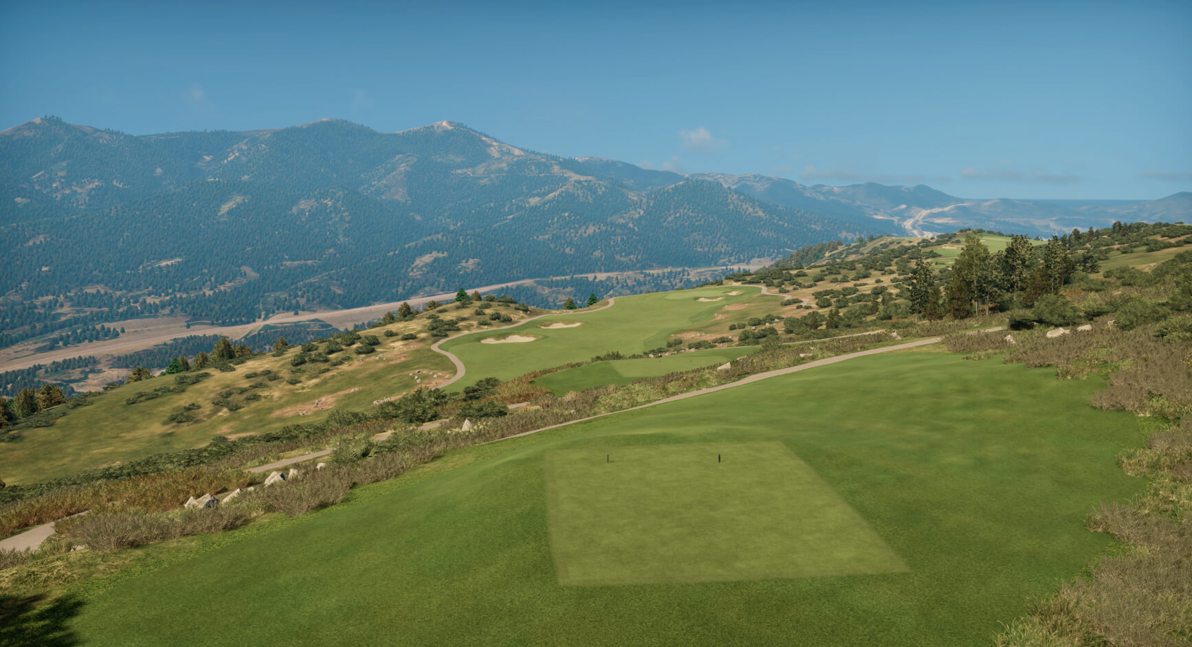 The Marcella Club golf course designed by Tiger Woods in Trackman's Virtual Golf 3 library.